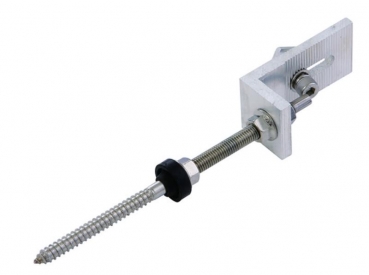 Stockschrauben M10 x 250 incl. 3 Muttern mit Dichtung und Haltewinkel für Tragprofil